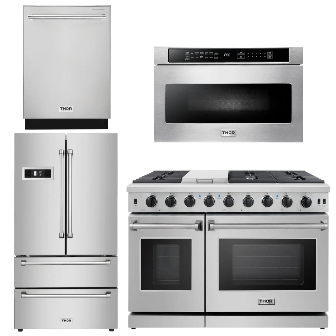 48 in. Propane Gas Range 4 Piece Kitchen Package G1331