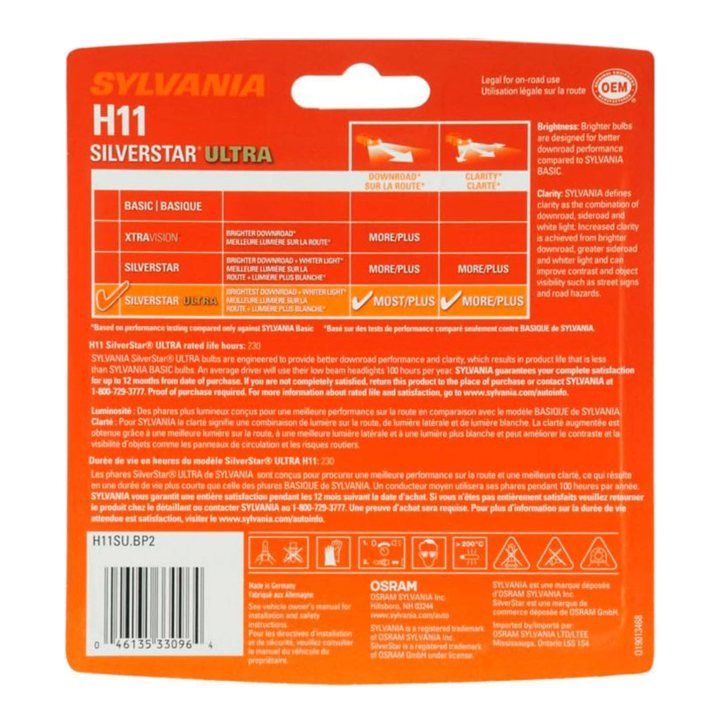 H11 Halogen Headlight Bulb, Pack of 2 G1724