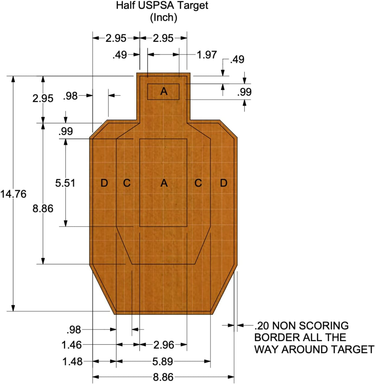 Shooting Target Stand with AR500 Steel Torso Plate and 20 Cardboard Targets T72421