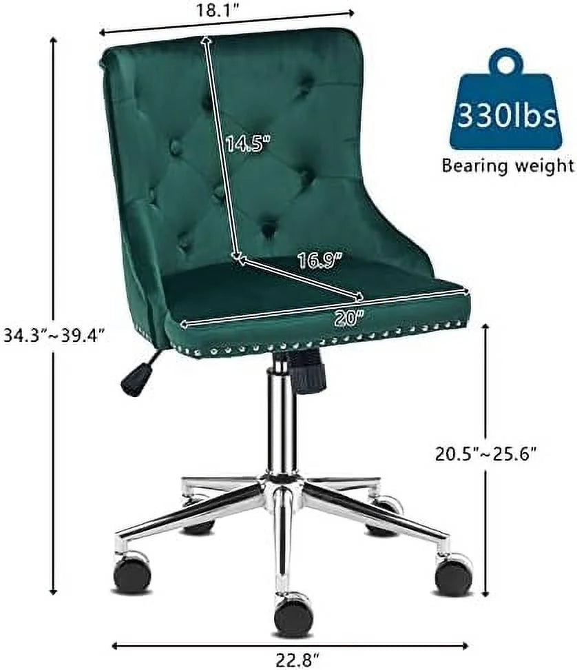 Microfiber Rustic Swivel Desk Chair with Wheels B128159