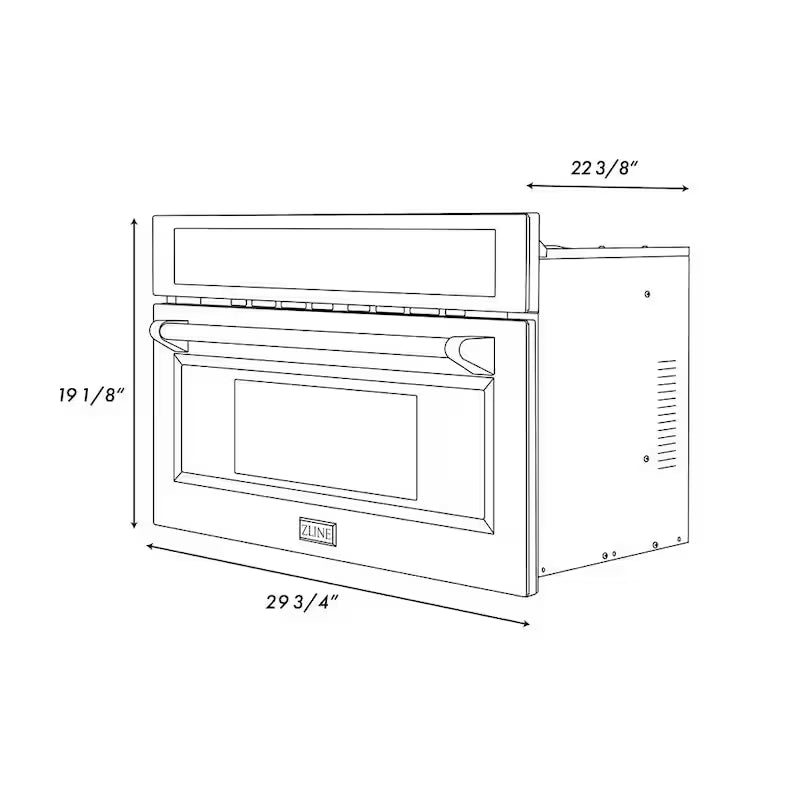1000-Watt Built-In Microwave Oven in Stainless Steel L60923