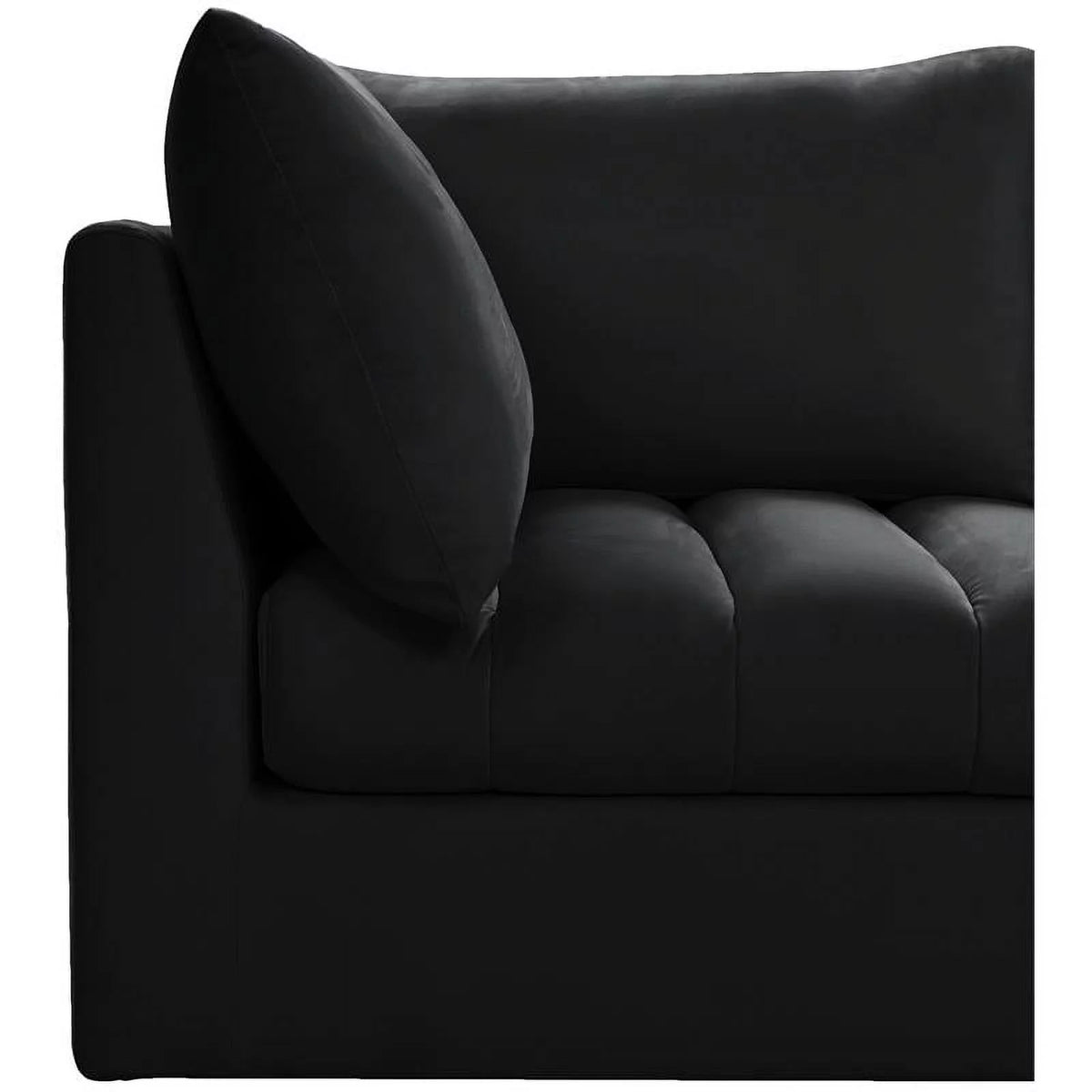 Black Velvet Modular Sectional I503