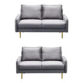 Velvet Living Room Sofa and Loveseat Set K71293