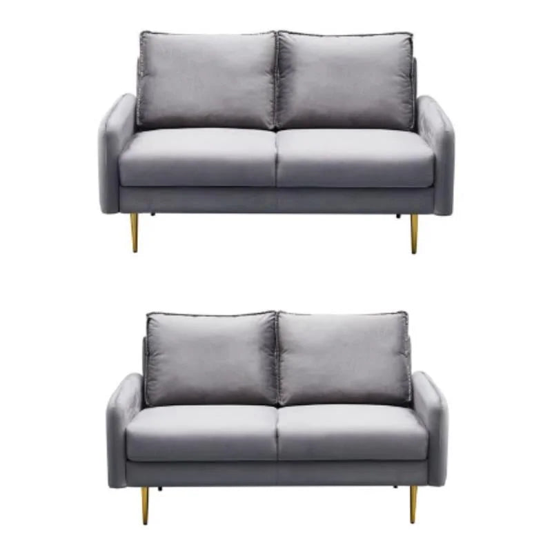 Velvet Living Room Sofa and Loveseat Set K71293