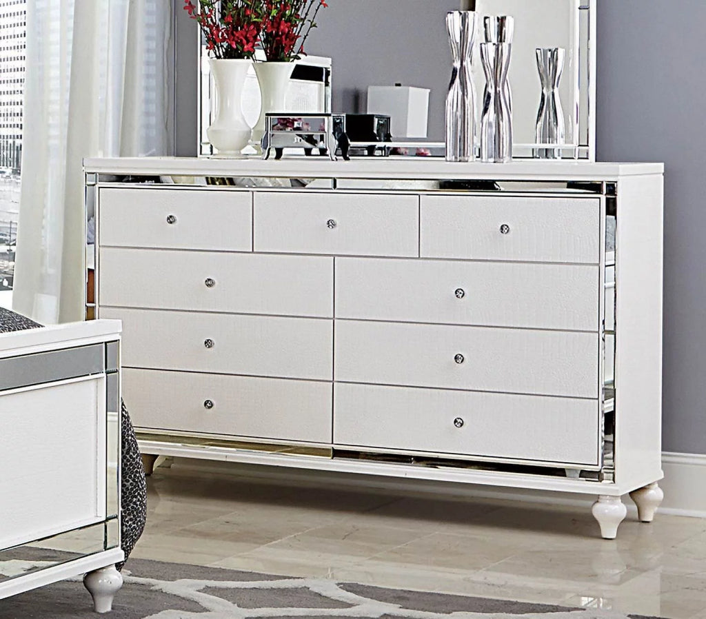 9 Drawer White Dresser L985850