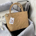 Beige Tote Shoulder Bag S8109