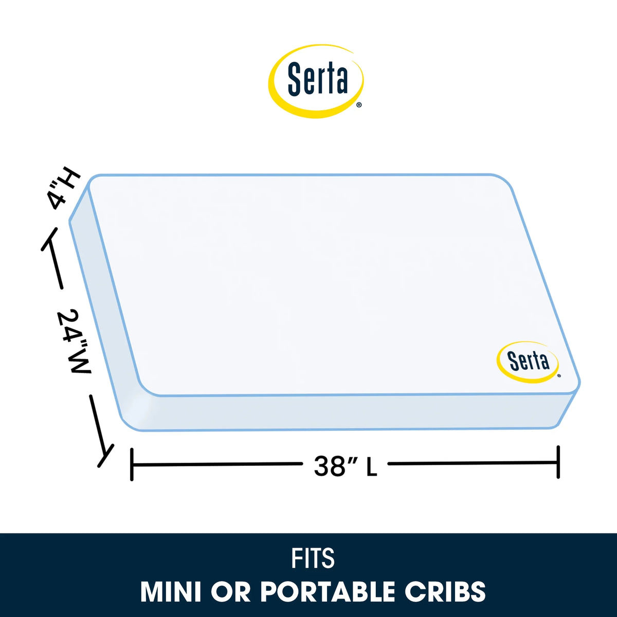 Mini Portable Dual Sided Crib & Toddler Mattress K30191