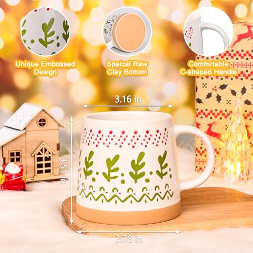 Set of 4 Christmas Mugs 14 Oz X19513