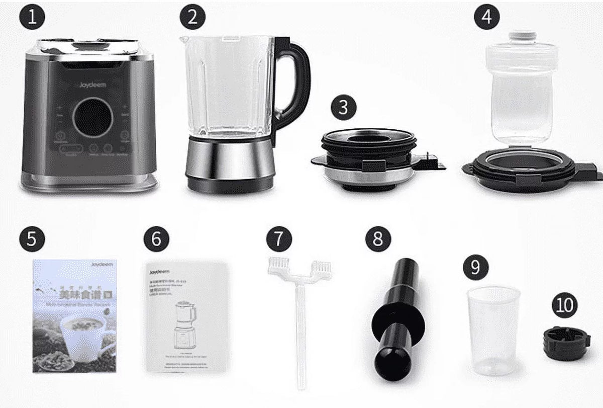 1200w Black Countertop Cooking Blender with Stew Pot H488658