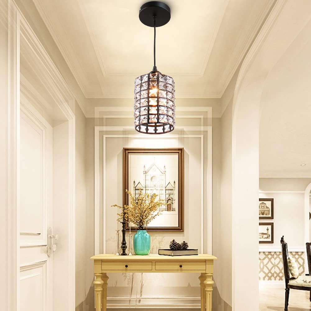 Modern Crystal Chandelier Flush Mount Ceiling Pendant Light Gold C6639