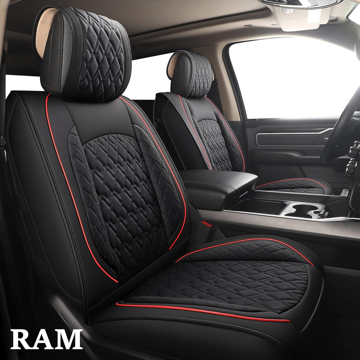 Waterproof Synthetic Leather Car Seat Covers Full Set X886