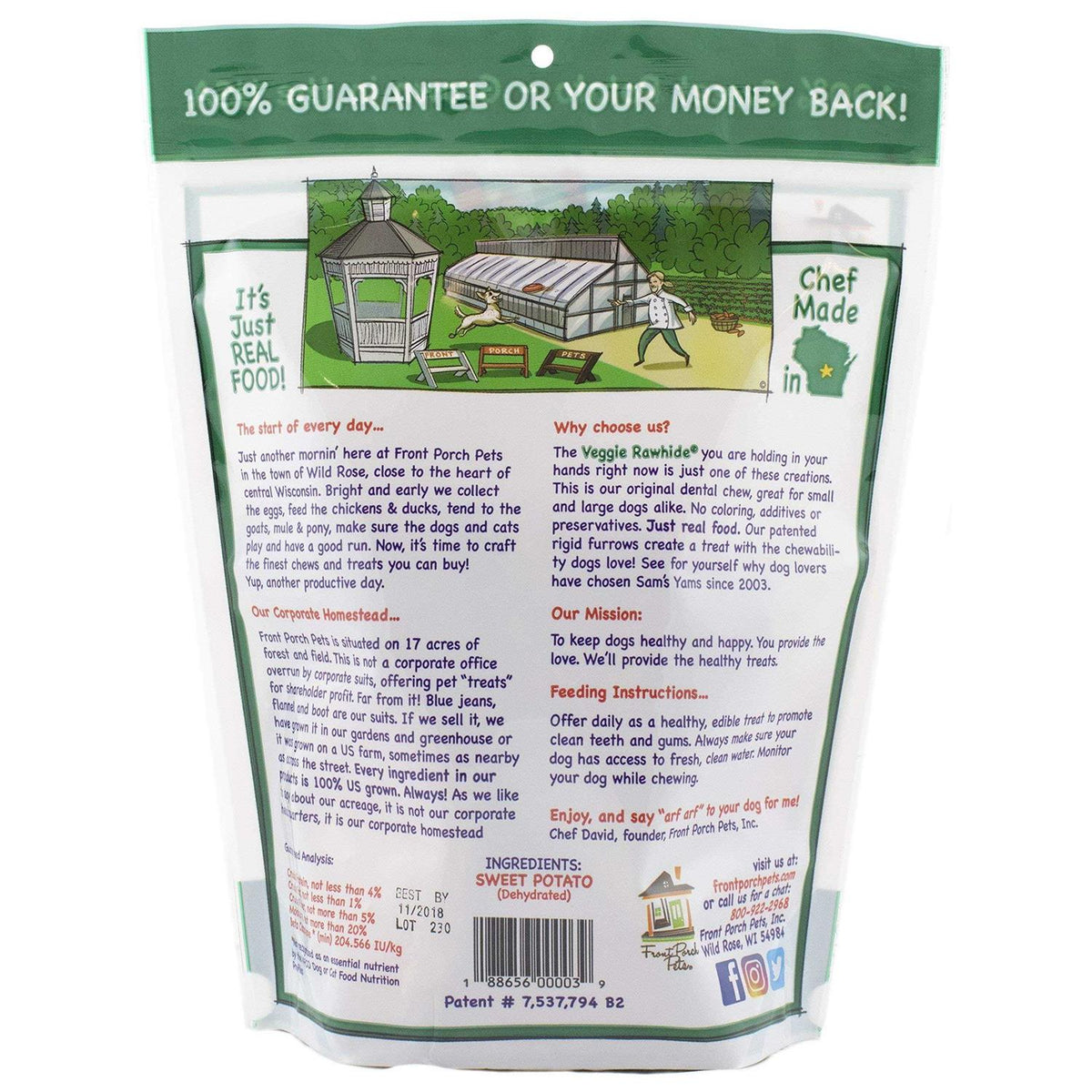 Sweet Potato Dog Treats B75844