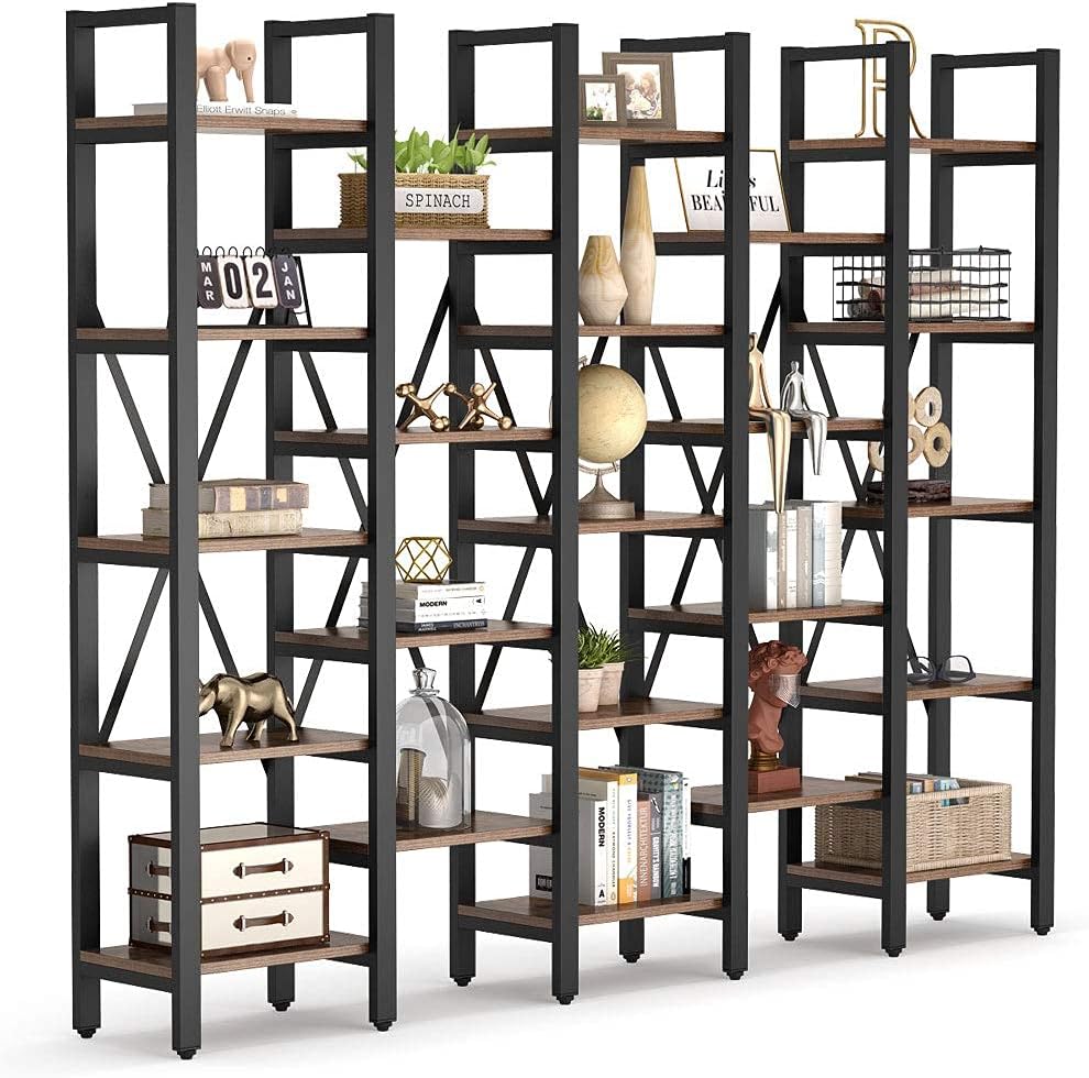 86 Inch 5 Tier Bookcase with 23 Shelves O469194