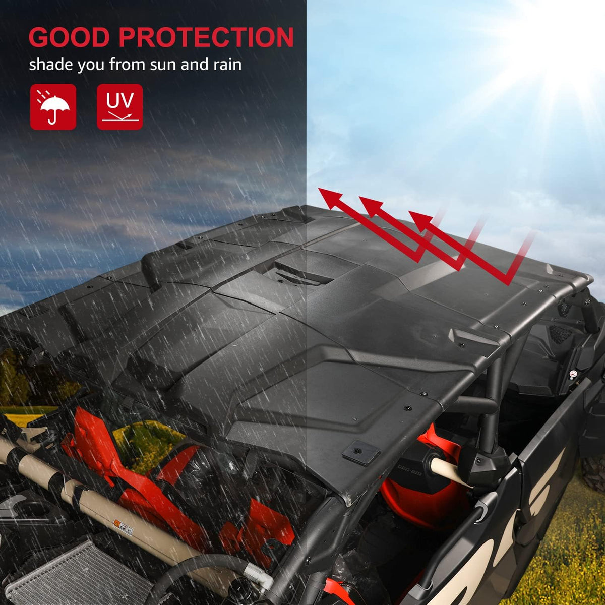 4 Piece Polyethylene 4 Seater Roof Z192