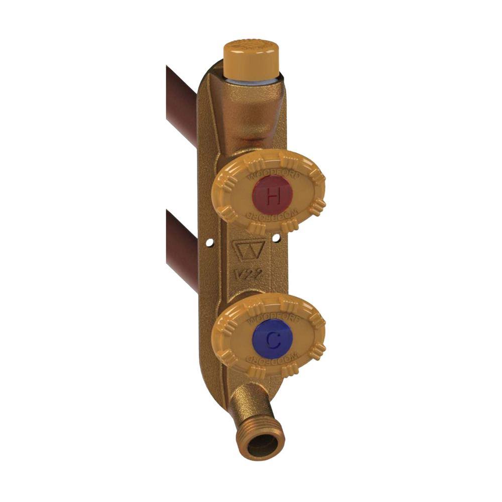 Vertical Hot and Cold Faucet 1/2x22 PEX Inlet X24437
