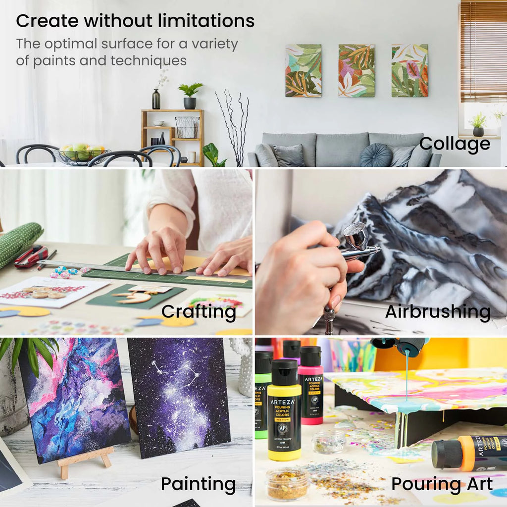 White 8"x10" Canvas Panels 14 Pack K578947