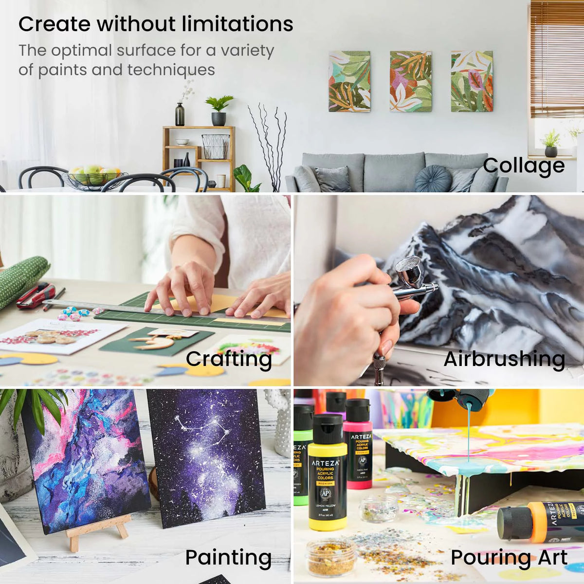 White 8"x10" Canvas Panels 14 Pack K578947