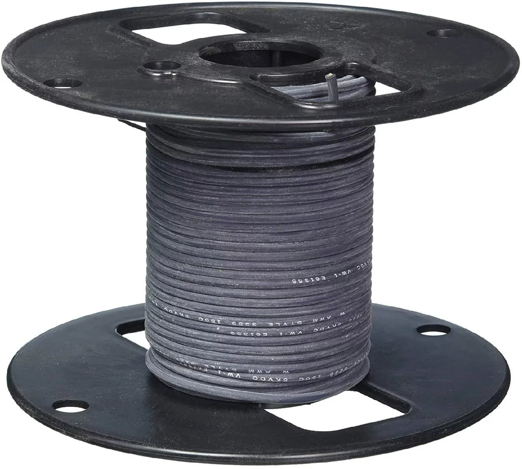 22 Gauge Tin-Plated Copper Silicone Wire 50 Ft Black I851