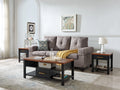 3 Piece Coffee Table Set with Drawers & Open Shelves D8676