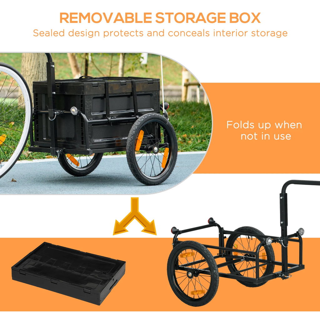 Bike Trailer Wagon with Storage Box E4547