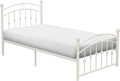 White Metal Platform Bed J454031