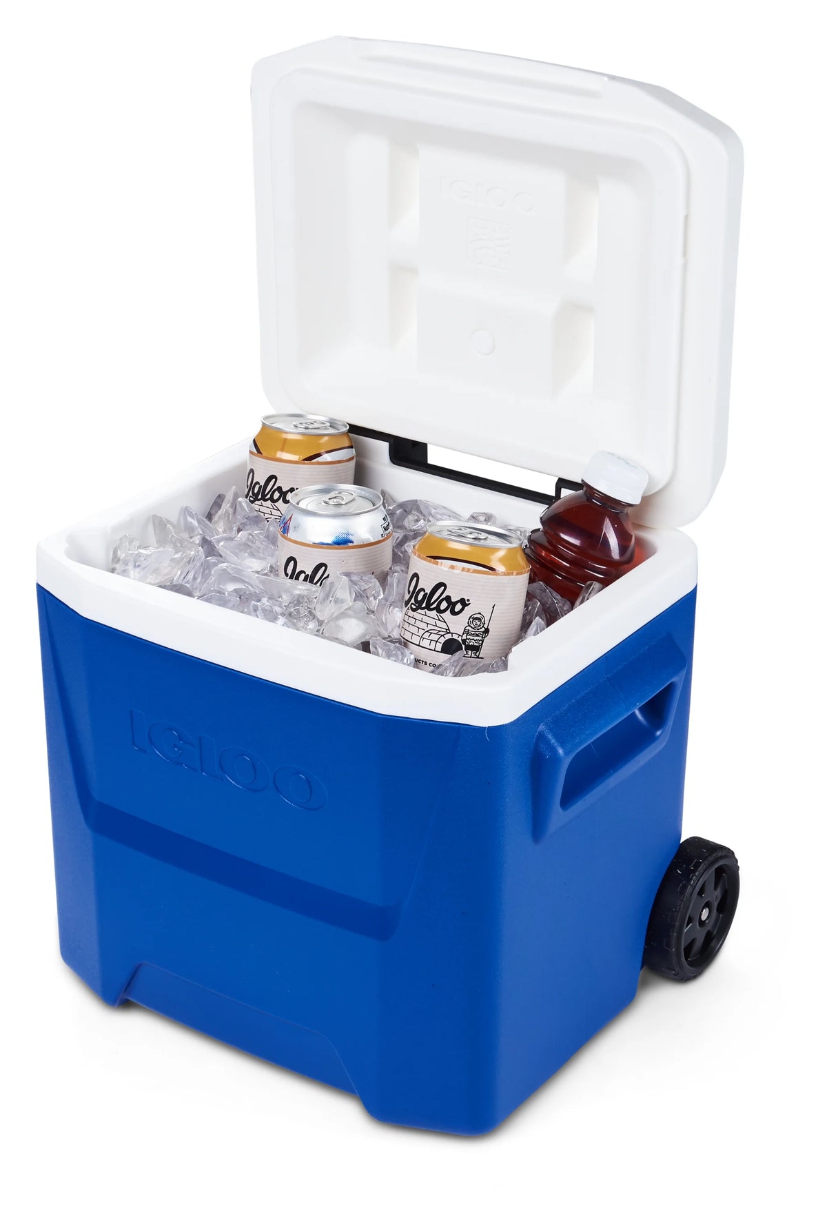 Blue 16 QT. Wheeled Ice Chest Cooler V5160