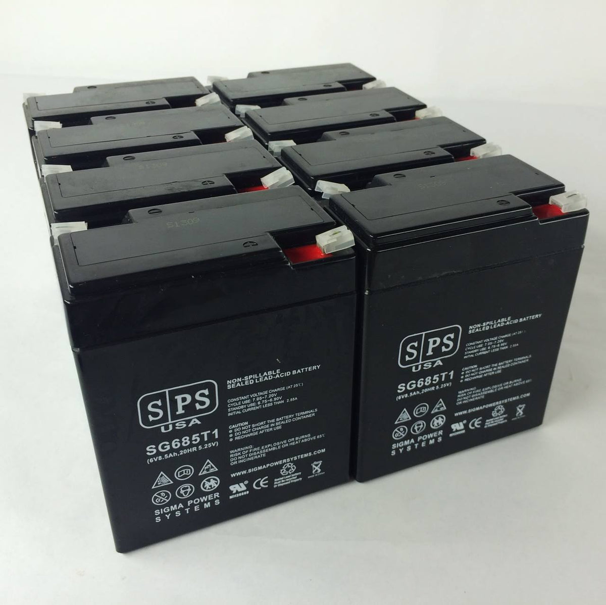 6V 8.5 Ah Replacement Battery 8 Pack T28687