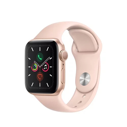 Restored Apple Watch Gen 5 40mm Gold Aluminum Pink Sand Sport Band I17083
