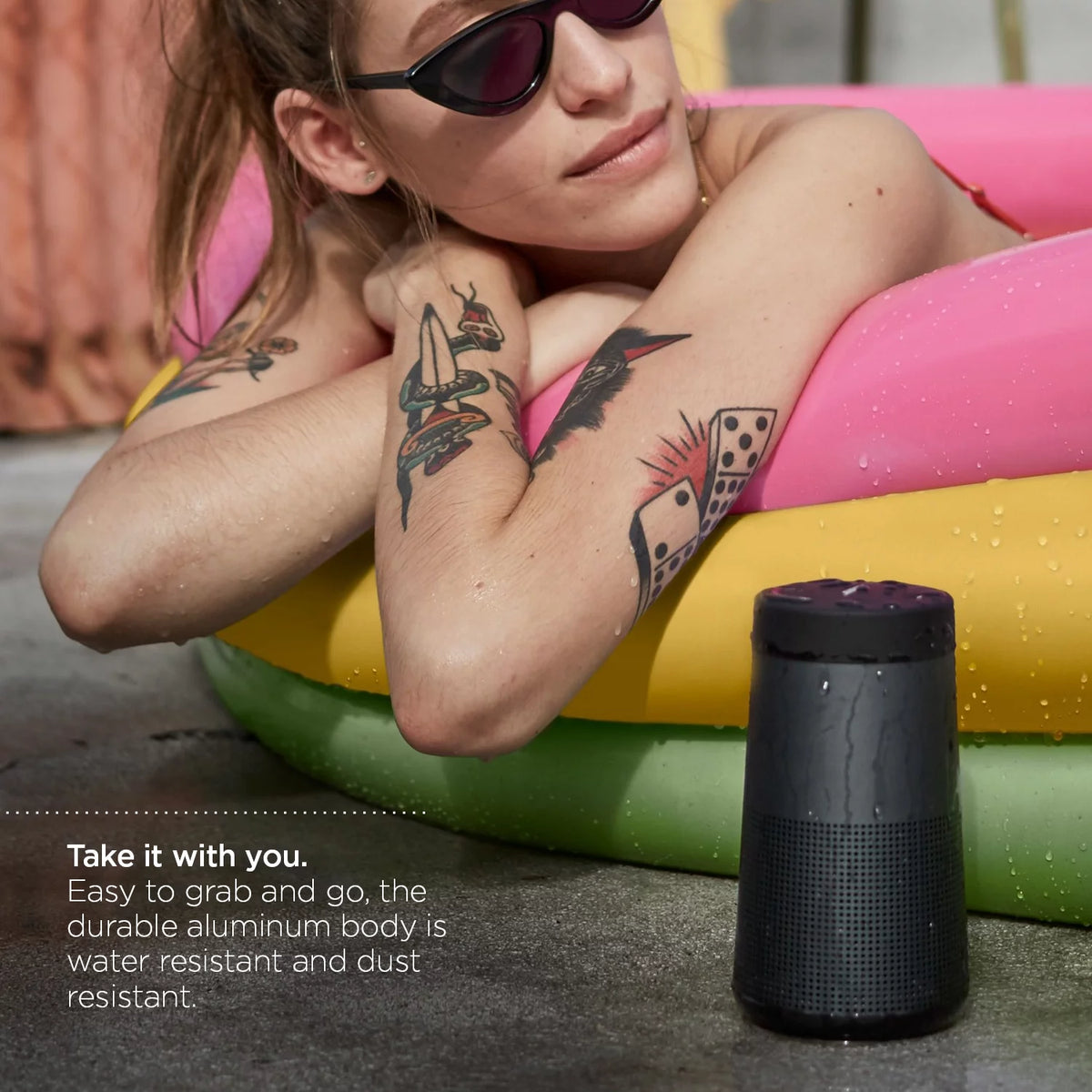 Black Portable Bluetooth Speaker I8349