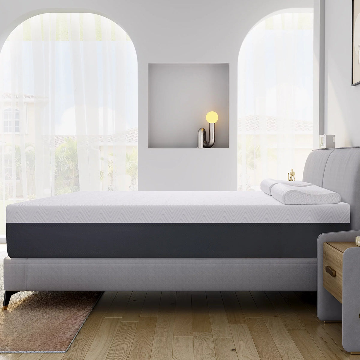 Short Queen 10 Cooling Gel Memory Foam Mattress V69186