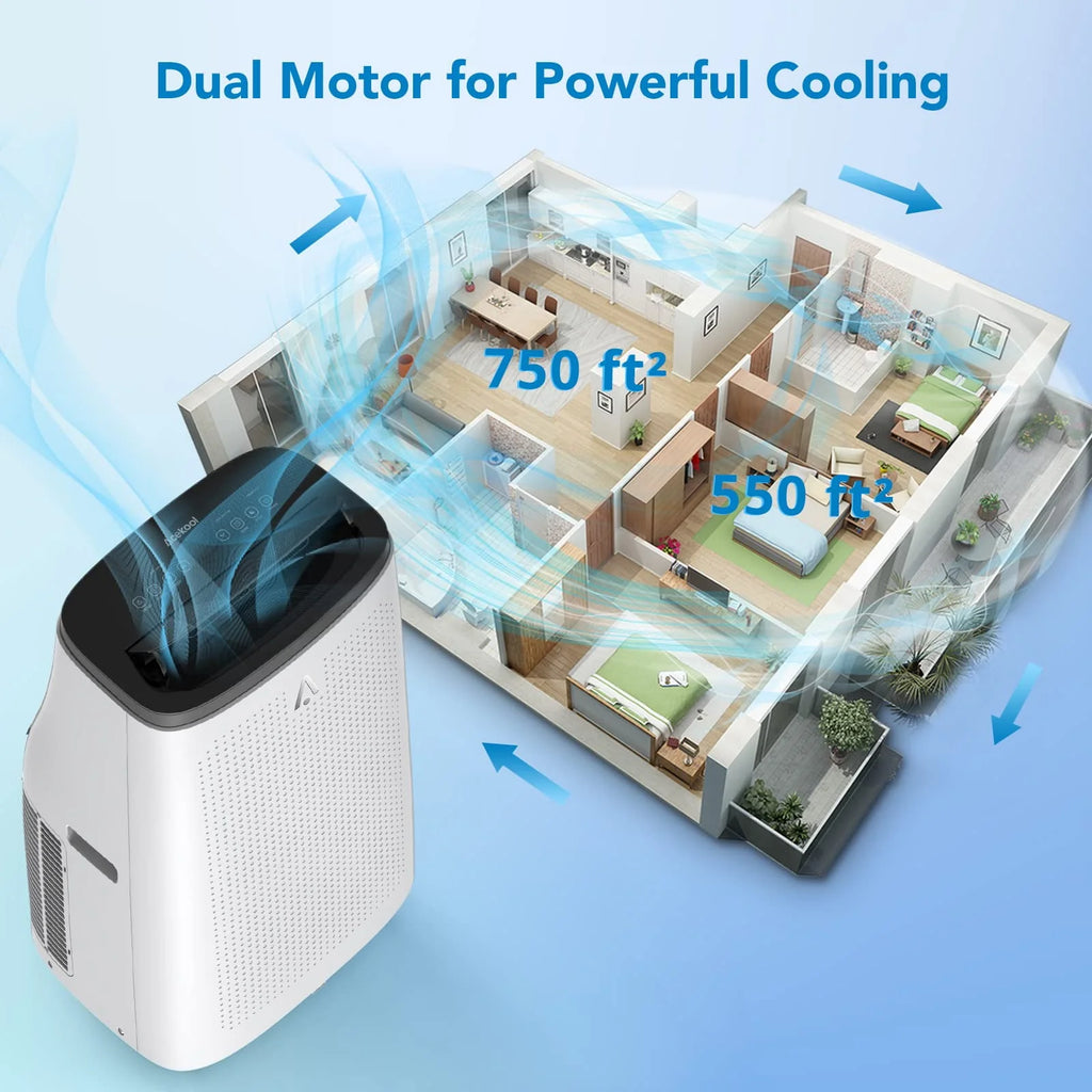 14000 BTU Portable Air Conditioner with Dehumidifier and Cooling Fan M3989