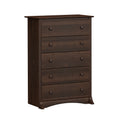 Espresso 5-Drawer Chest X7949