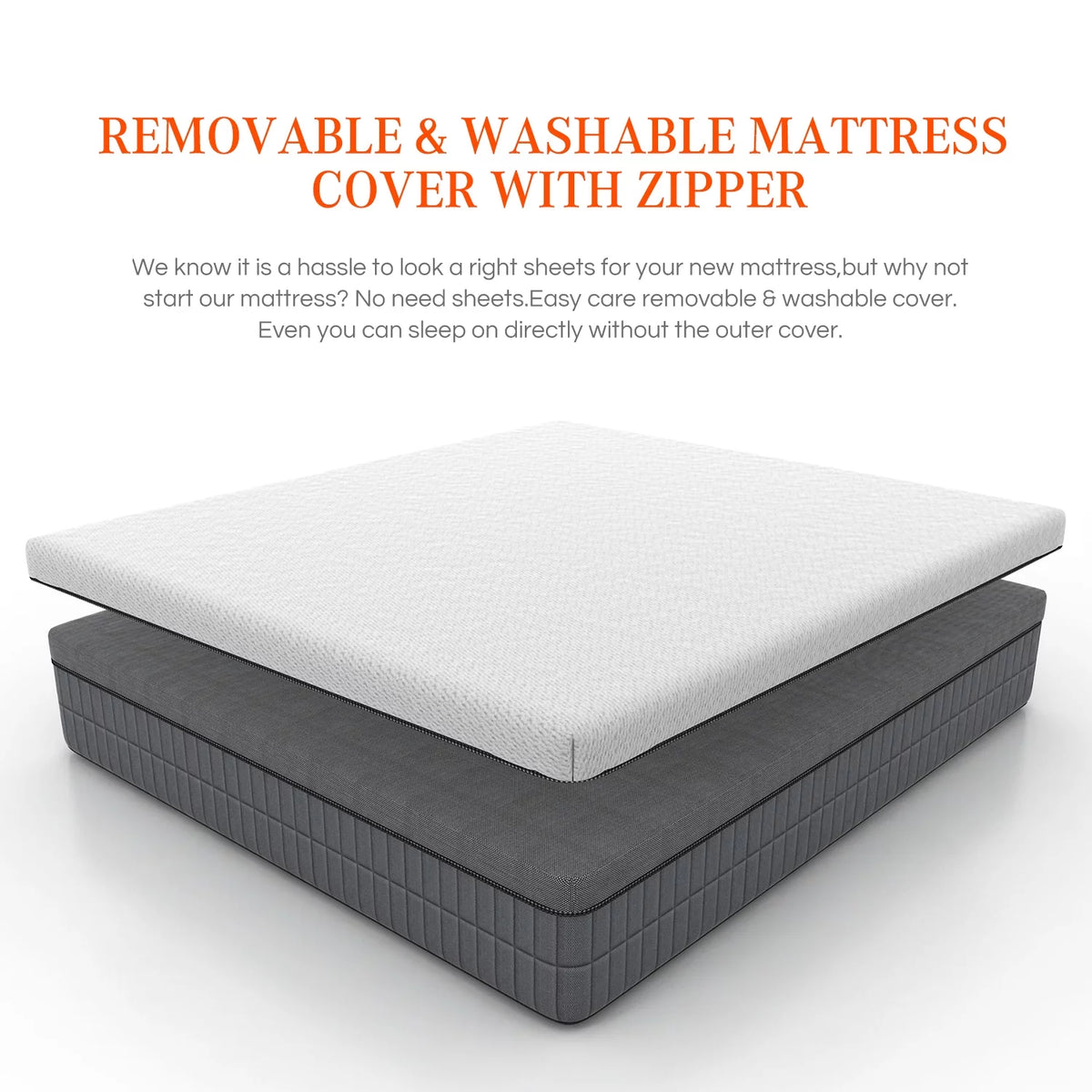 12 inch Gel Memory Foam Mattress V326657