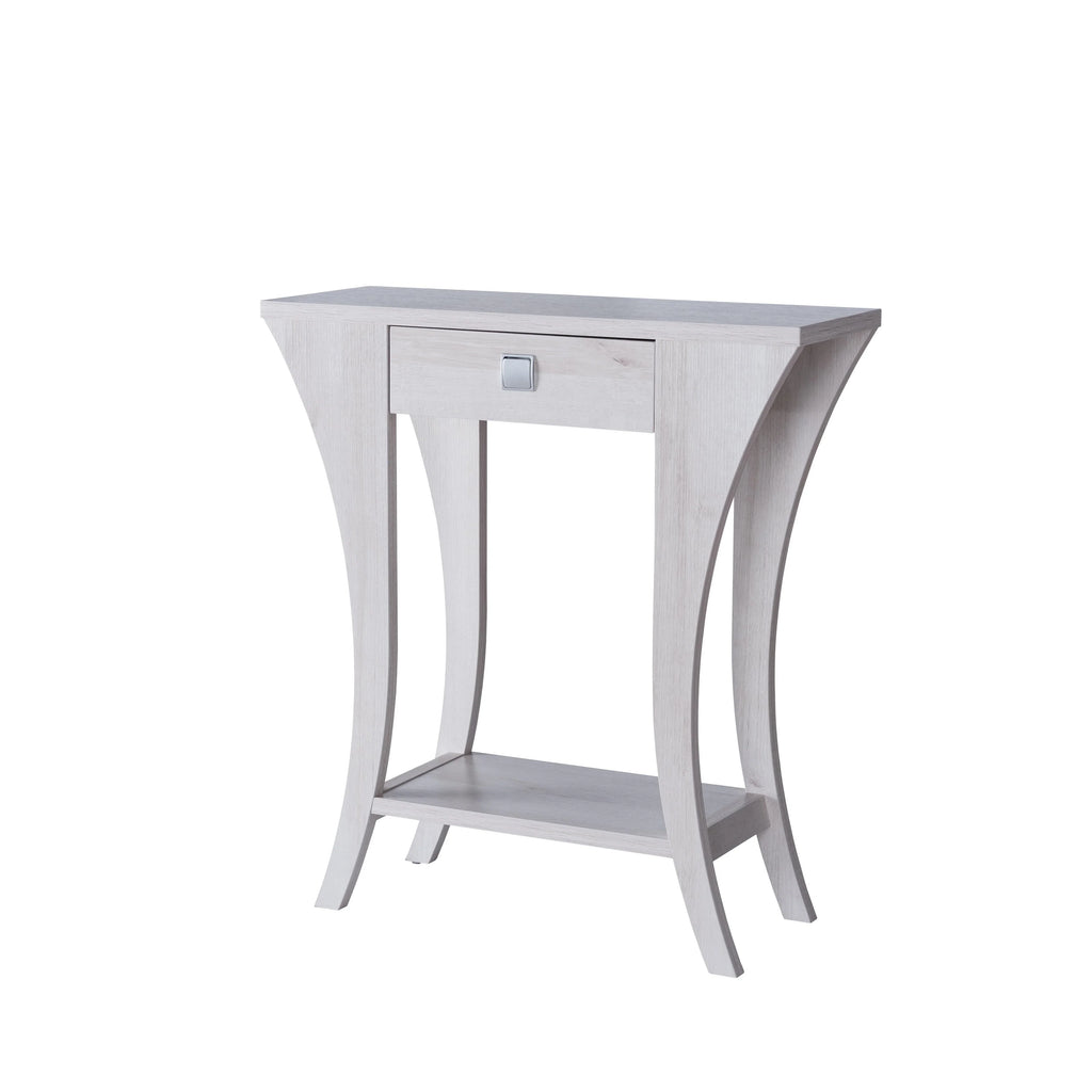 Curved Leg Console Table with Drawer and Shelf R95278