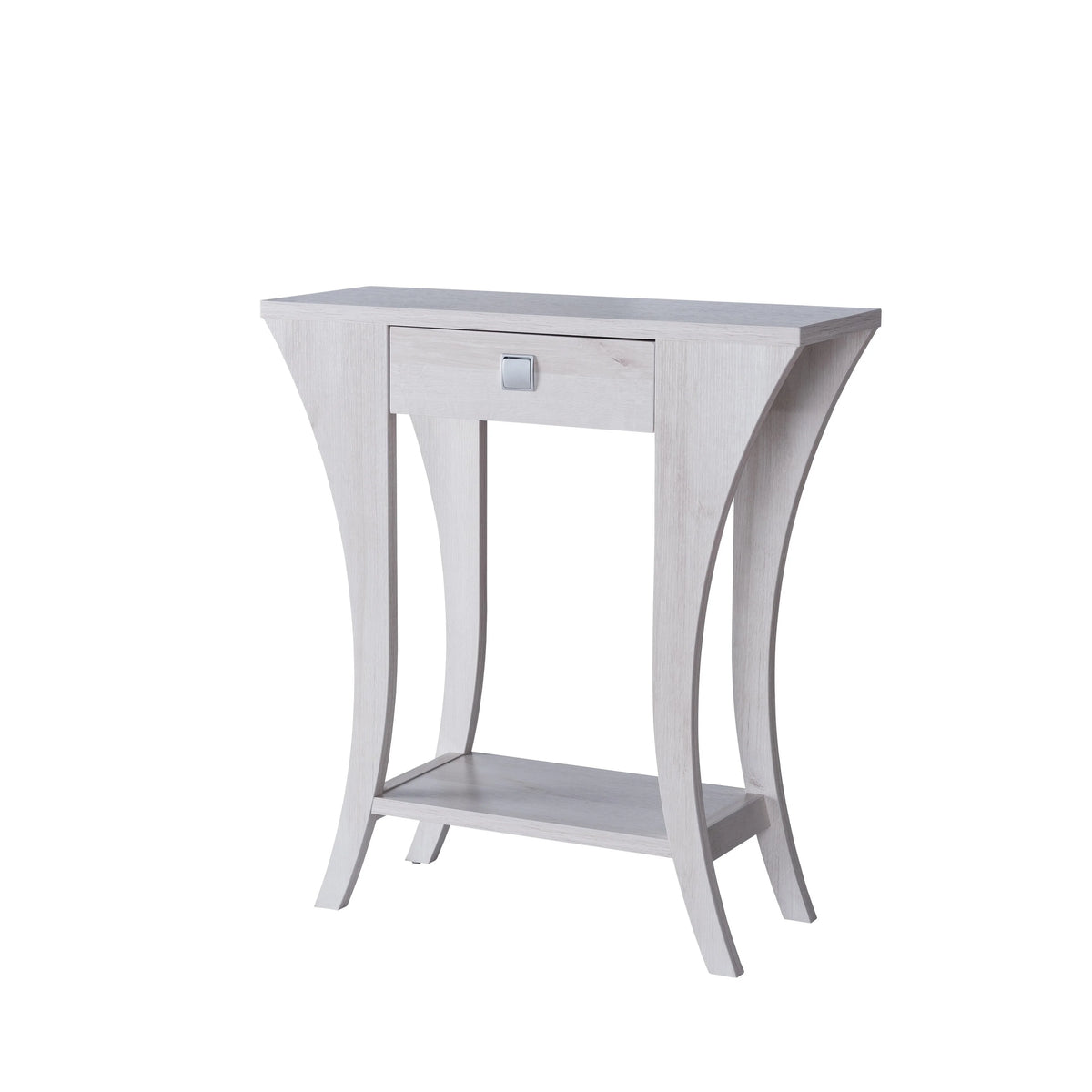 Curved Leg Console Table with Drawer and Shelf R95278