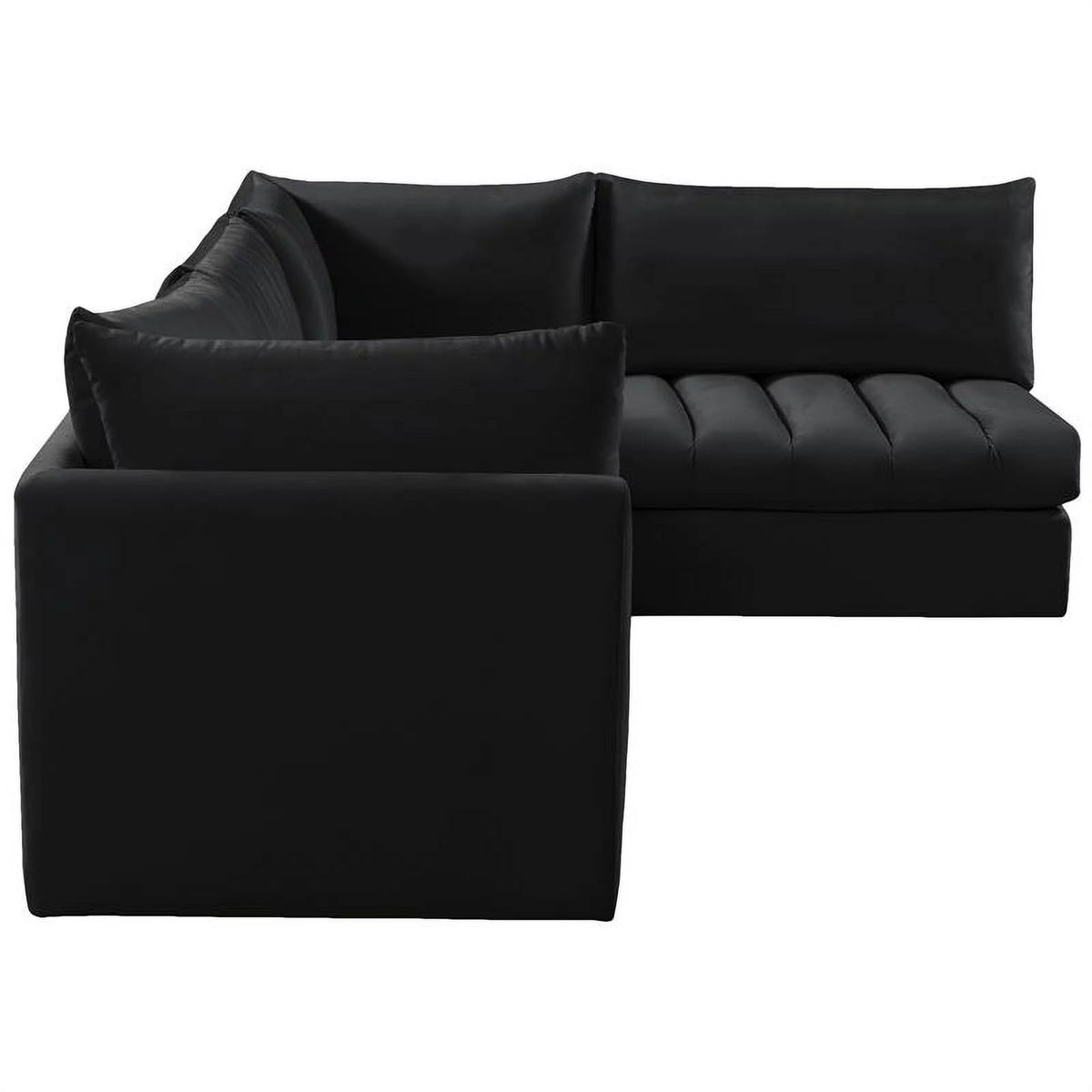 Black Velvet Modular Sectional I503