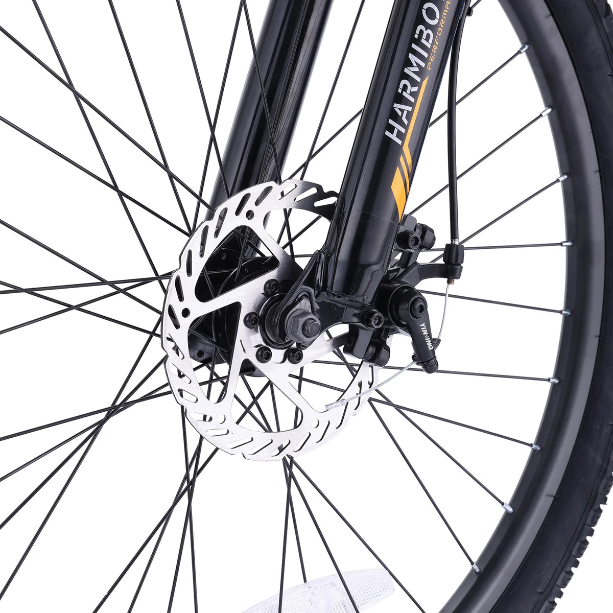 26 Aluminum Mountain Bike with Disc Brakes & Suspension, Black R7061
