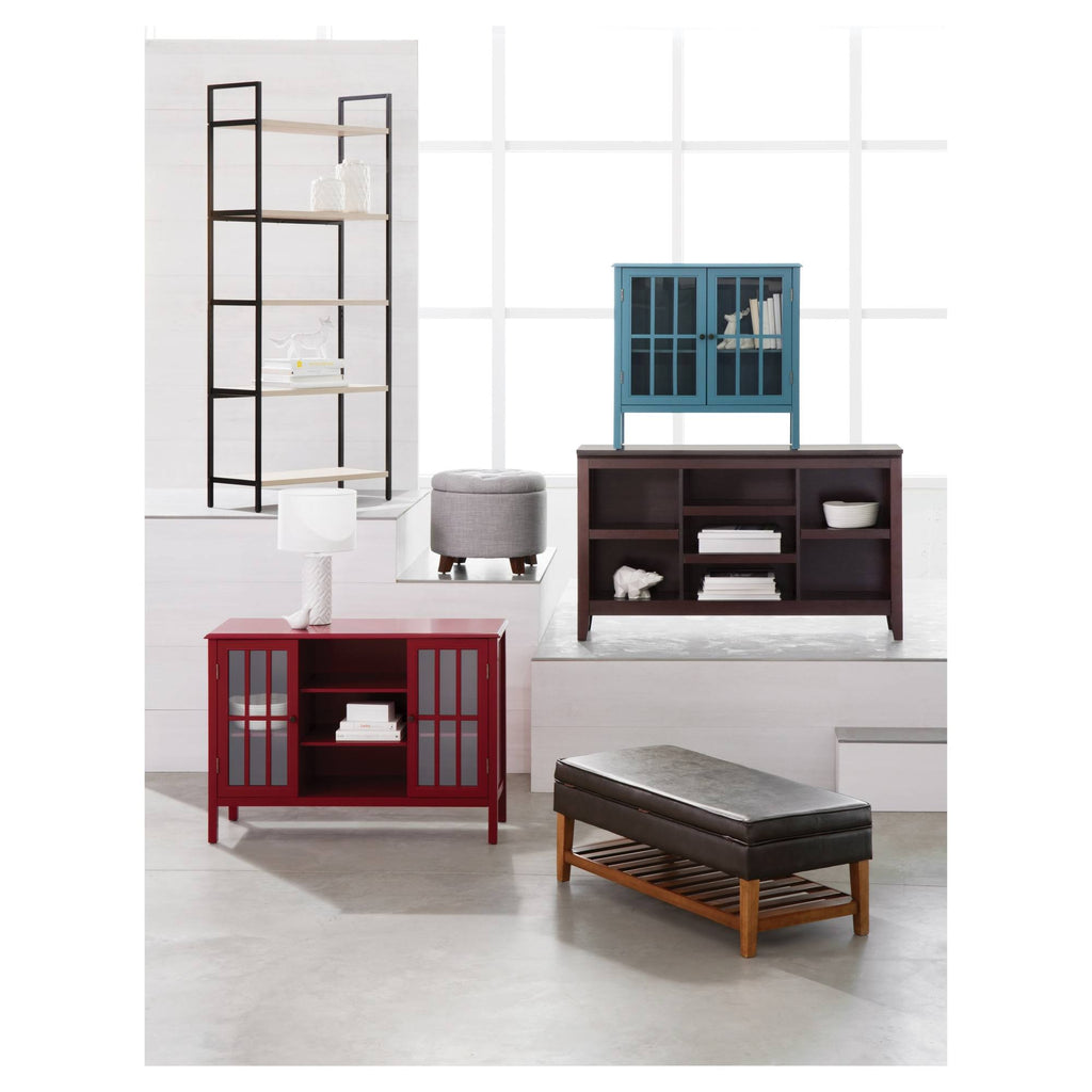 2 Door Storage Cabinet with Center Shelves Y4520
