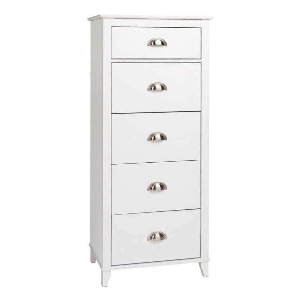 White 5 Drawer Lingerie Chest O238