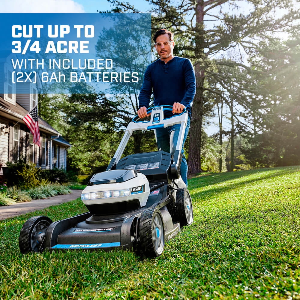 21-inch 3-in-1 Self-Propelled Mower Kit with 6.0Ah Lithium-Ion Batteries R755457