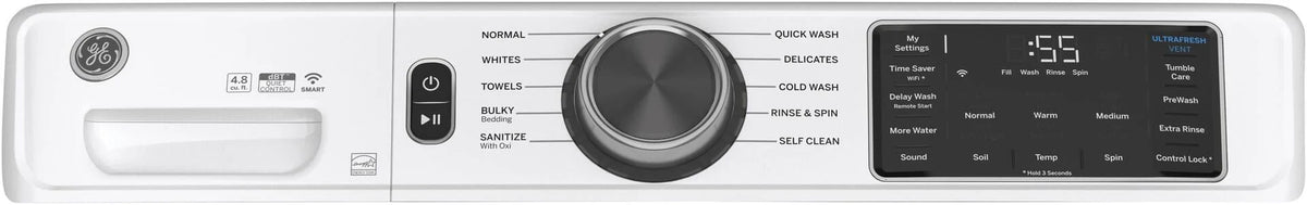 White 4.8 Cu Ft Front Loading Washer F203