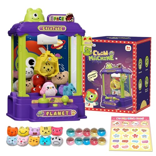 Mini Claw Machine with Plush and Capsule Toy F593
