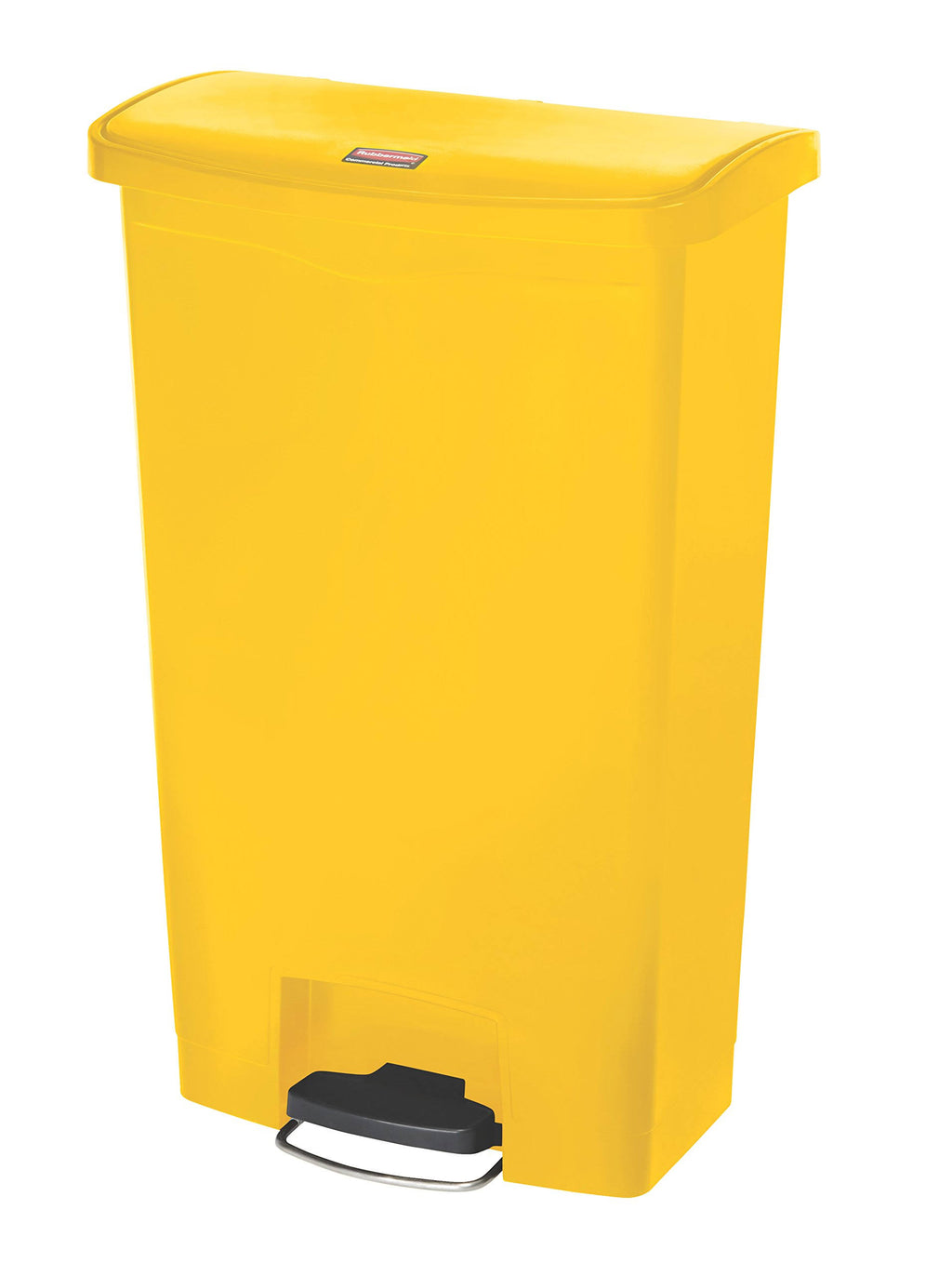 Yellow 18 Gallon Front Step-On Trash Can D93832