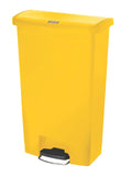 Yellow 18 Gallon Front Step-On Trash Can D93832