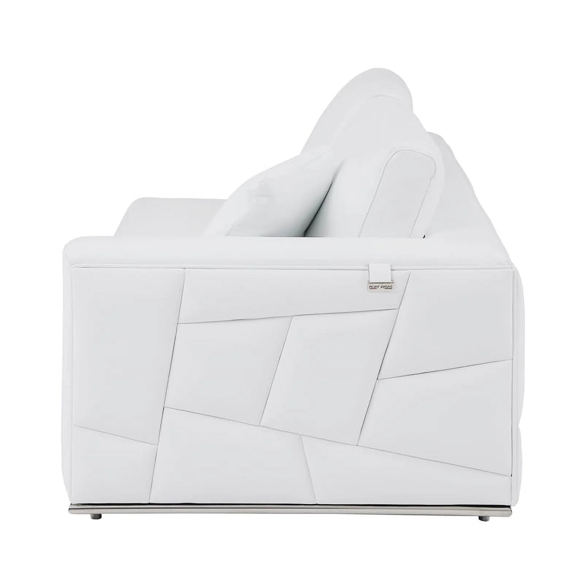 White Italian Top Grain Leather Sectional O298