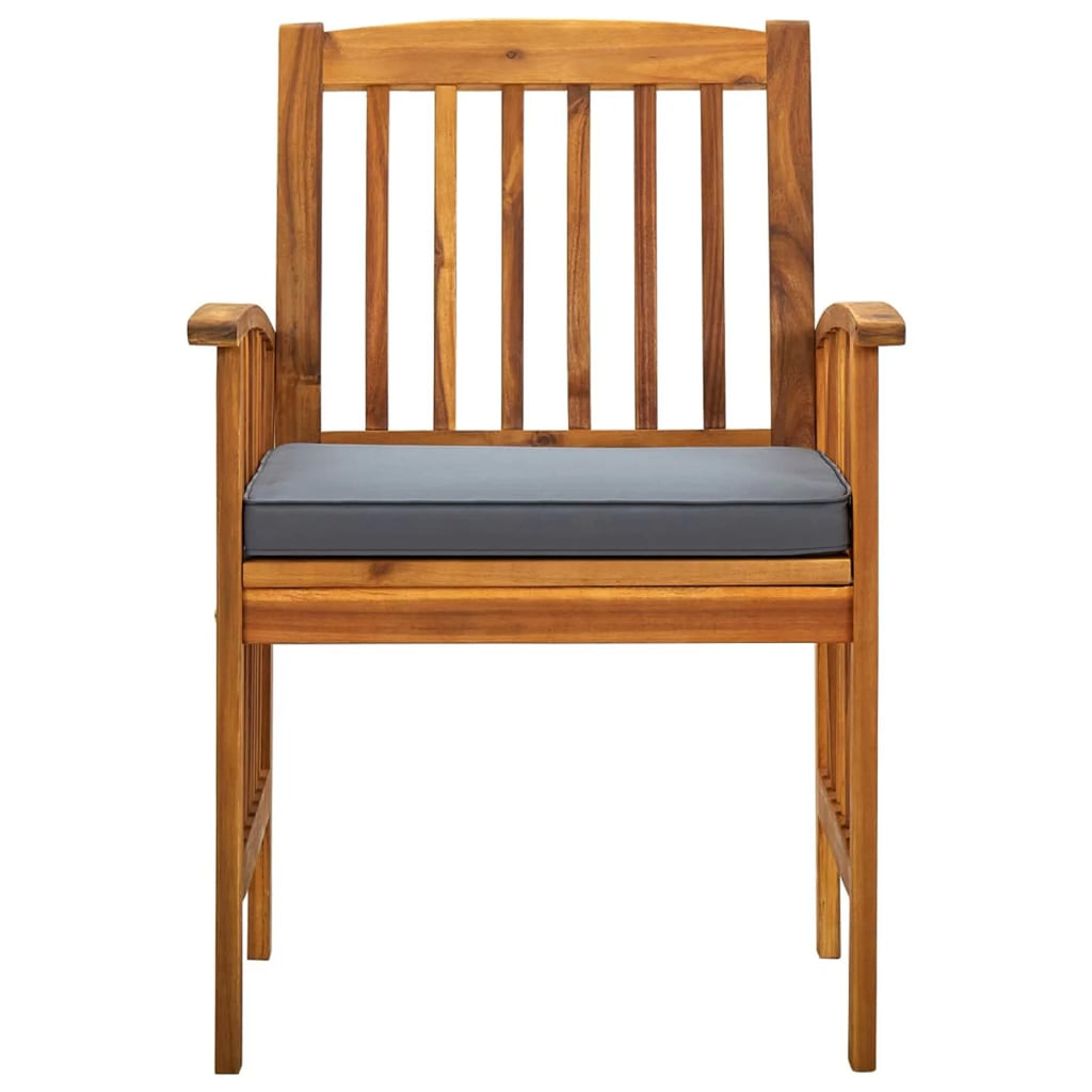 Garden Dining Chairs 2 pcs with Cushions Acacia Wood K825849