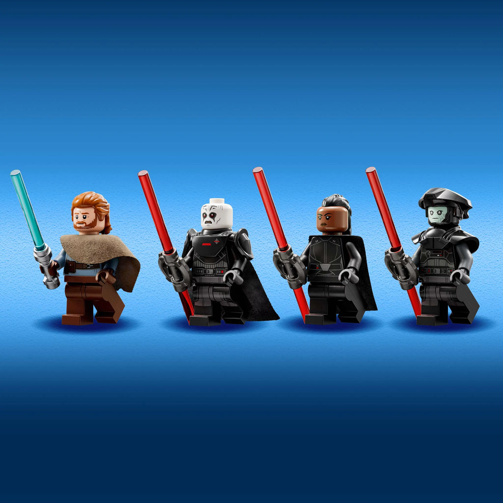 Buildable Toy Starship with Minifigure and Lightsabers B558