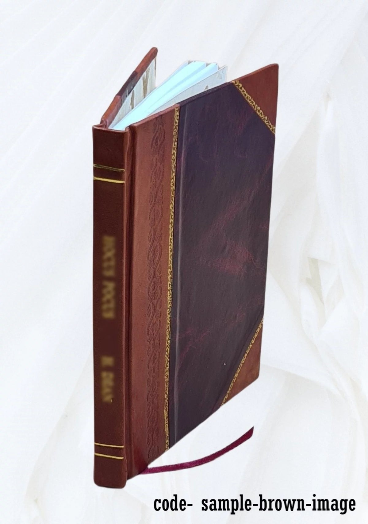 Poetic Works in Percheron Dialect Leather Bound E97426