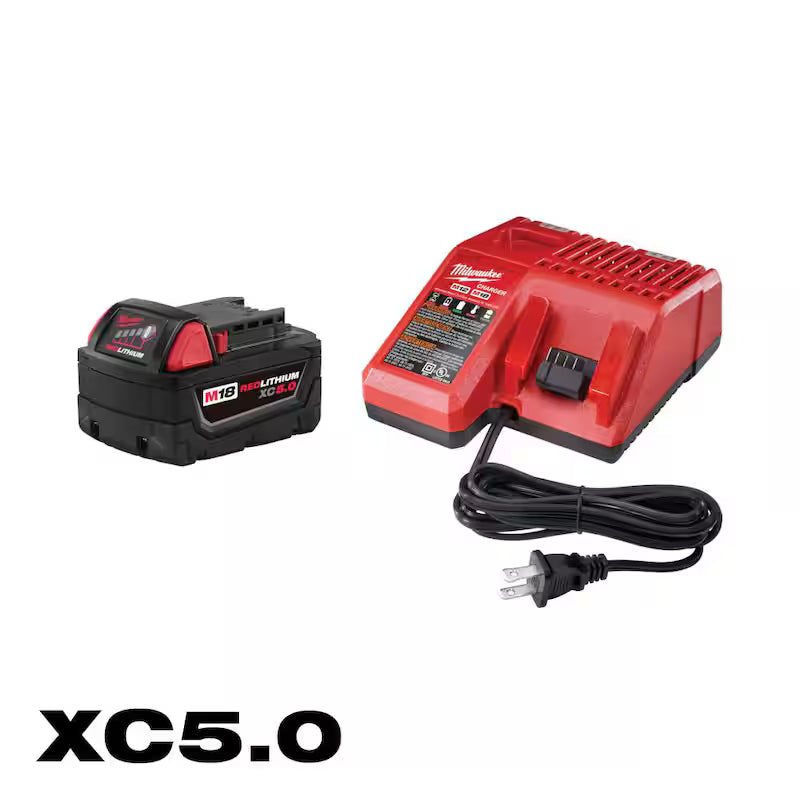18V Lithium-Ion Brushless Cordless 4-1/2 in./5 in. Grinder and Starter Kit with 5.0 Ah Battery and Charger I71830