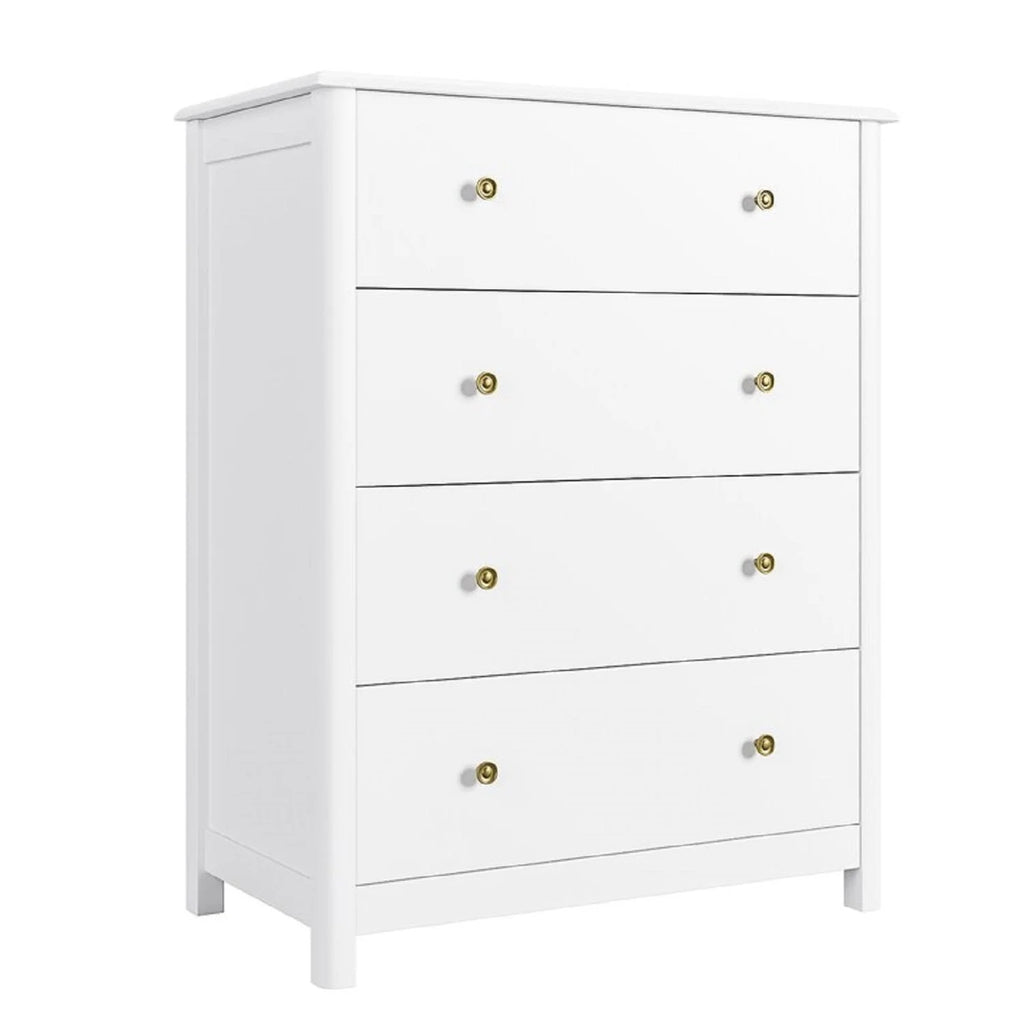 White 4 Drawer Dresser K423
